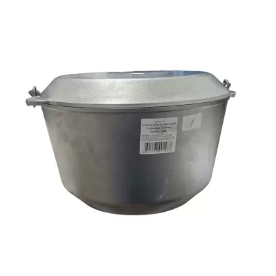 Ceaun din aluminiu turnat cu toarta si capac tip tigaie 36 cm 15